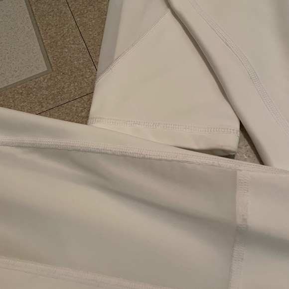 NEW! Aerie Peekaboo Women's White High-Waisted Leggings Gym Bottoms - Picture 6 of 8